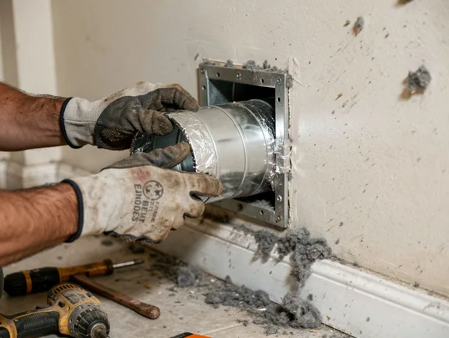 Professional dryer vent repair and installation by Lauderhill Dryer Vent Cleaning in Lauderhill