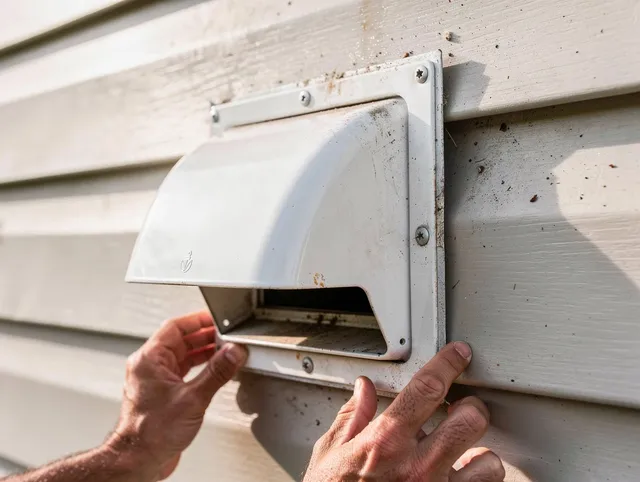 Lauderhill Dryer Vent Cleaning technician delivering thorough residential dryer vent cleaning service in Lauderhill
